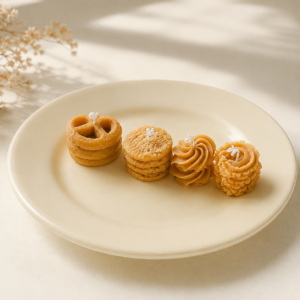 Handcrafted Latte & Cookie Soy Wax Candle Set